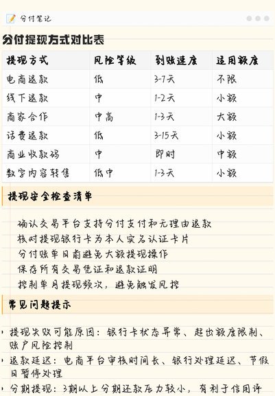 微信分付款怎么提现？