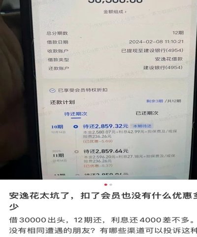 安逸花12500红色额度已发放